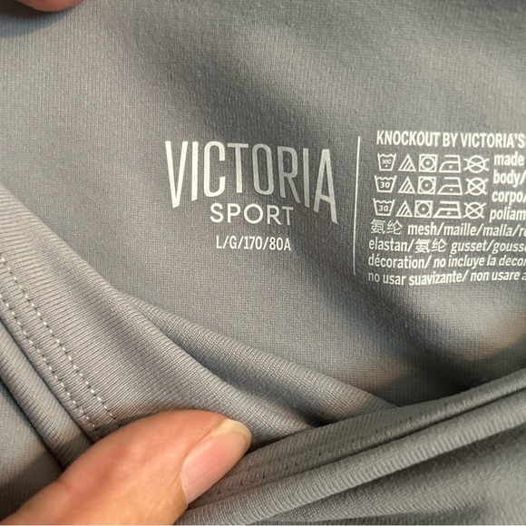 Victoria’s Secret Knockout Leggings, Light Grey, Women’s L - Picture 3 of 7